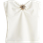 H&M Metal Detail Tube Top - White/Sun