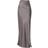 Weekday Bias Cut Satin Maxi Skirt - Brun