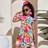 Shein Tween Girls Ditsy Floral Casual Vacation Short Sleeve Dress