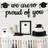 Shein Black We Are Proud Of You Doctoral Graduation Cap With Banner