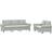 vidaXL Set With Cushions Sofa 212cm 2stk 2 personers, 3 personers