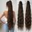 Shein Claw Ponytail Extension Brown 32 Inch Long Natural Water Wave Heat Resistant Fiber