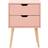 GFW Nyborg Pink Bedside Table 30x40cm
