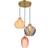 Globo Jessica Matte Gold/Multicoloured Pendel ∅ 45cm