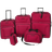 vidaXL Travel Luggage 5 delar - Red