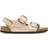 Birkenstock Milano Big Buckle Natural Leather Patent - High Shine New Beige