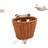 Puky Chaos Wire Basket M 12" Brown