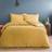 Dunelm Alston Waffle Duvet Cover Yellow (220x230cm)