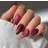 Shein Almond Shape Fine Flash Nail Pieces - Purple