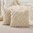 Shein Set Of 2 Faux Fur Cream White Throw Pillow Covers 18x18 Cushion Cover Beige