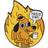Shein This Is Fine Dog Cartoon Brooch