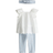 H&M 3-Delat Set I Bomull - Ljusblå/Vit