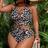 Shein Slaydiva Plus Size Women Leopard Print Bikini Set - Summer