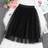 Shein Tween Girl Polka Dot Mesh Flare Skirt