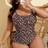Shein Plus Size Women One-Piece Swimsuit - Ruched Front