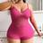 Shein Plus Size Sexy Lace Patchwork Knitted Jacquard Skinny Sheer Camisole Jumpsuit - Sleepwear