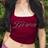 INAWLY Y2K Rhinestone Letter Print Slim Crop Tank Top - Summer Graphic