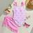 Shein Tween Girls One-Piece Swimsuit With Cute Bow Print - Summer
