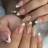 Shein Elevate Your Style With 24Pcs Gold Glitter Design White French Tip Acrylic Press On Nails Set - White