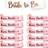 Shein Hen Party Sashes Set Bride To Be Sash White 10 x Bridesmaid Sash Pink
