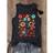 Shein Plus Size Women Floral Print Crew Neck Casual Loose Tank Top