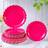 Shein Pink Flower Petal Disposable Paper Plates 7/9 Inch