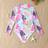 Shein Girls 2025 New Leopard Leaf Print Swimsuit - Summer