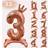 Shein Extra Large Standing Rose Gold Number Foil Balloons