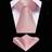 Shein Men's Solid Color 8cm Necktie Pocket Square Set