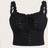 Shein Plus Size Vacation Style Valentine's Day Romantic Black Sheer Ruffle Trim Camisole - Black