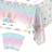 Shein Unicorn Theme Plastic Disposable Tablecloth Pink