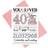 Shein 40th Birthday Card 1pc