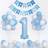 Shein Baby Blue White Balloons 35pcs Set