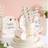 Shein Birthday Balloon Disposable Dinnerware Set 7/9 Inch White And Rose Gold