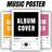 Shein Custom Song 1Pc Album Cover Print Poster