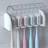 Shein 1pc No-Drill Wall Mounted Toothbrush Holder With Cover, Electric Toothbrush Storage Rack, Toothpaste Holder, 2/5/6 Slots Self-Adhesive Toothbrush Organizer, Bathroom Storage Accessories