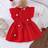 Shein Baby Girl Cute Red Lightweight Summer Dress