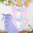 Shein Young Girl Colorful Flower Printed One-Piece Swimsuit With Mesh Skirt