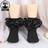 Shein Kids Girls Princess Style Lace Trim Cotton Socks - With Ruffle