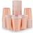 Shein Rose Gold Foil Paper Cups 10pcs