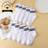 Shein Bar Striped Socks - Black/White