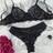 Shein Lace Trim Women Sexy Lingerie Set