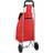 vidaXL Shopping Trolley With Wheels - Red