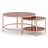 Dunelm Sofia Pink Coffee Table 2pcs