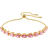 Swarovski Matrix Bracelet - Gold/Pink