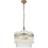 Endon Lighting Marietta Antique Brass/Clear Pendant Lamp ∅ 40cm