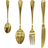 Symple Stuff Harrod Gold Cutlery Set 16pcs