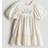 H&M Klänning I Linmix - Beige/Blommor