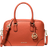 Michael Kors Thompson Pebbled Leather Satchel - Red Clay