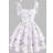 Shein Tween Girl Spaghetti Strap Bow Cute Elegant Ruched Waist A-Line Layered Ruffle Ditsy Floral Mesh Tea Party Dress - Spring/Summer